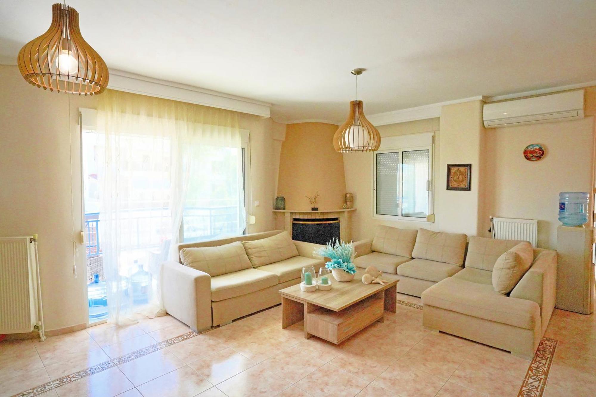 Peraía Lovely And Sunny Apartament 300M From Beach!! מראה חיצוני תמונה