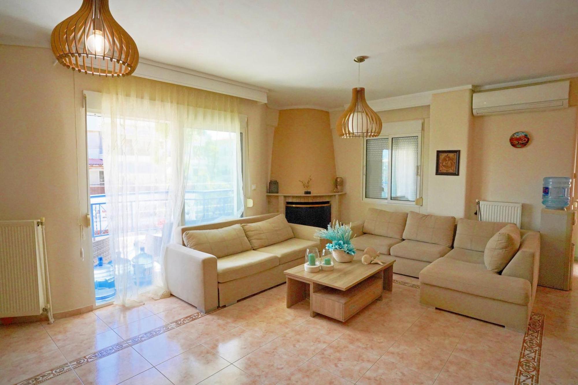 Peraía Lovely And Sunny Apartament 300M From Beach!! מראה חיצוני תמונה